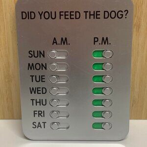 DID YOU FEED the DOG? Pet Feeding Reminder the Original Feed Dog Reminder